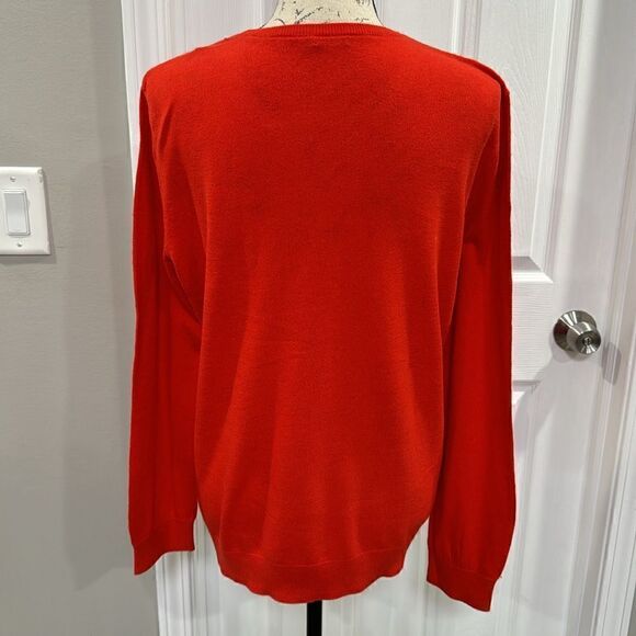 J.McLAUGHLIN SWEATER. XL ORANGE. - Picture 3 of 7